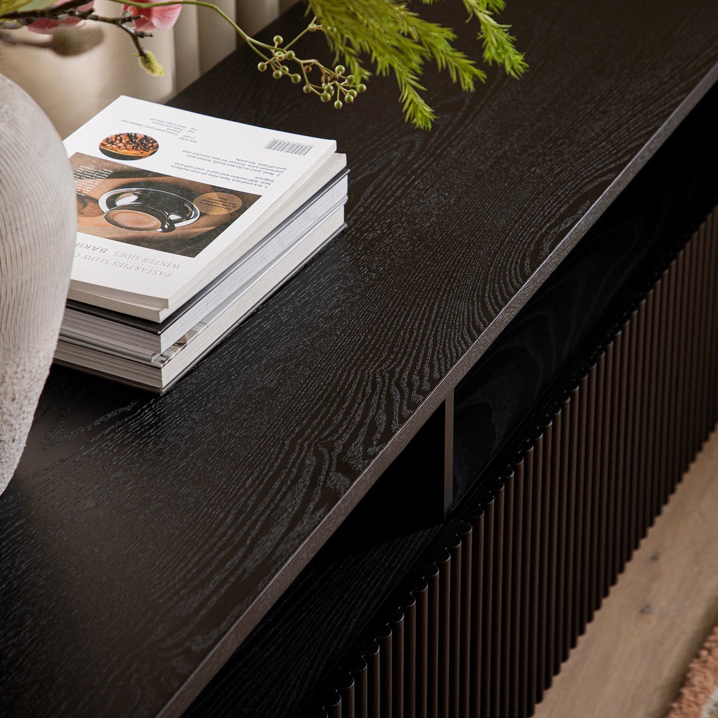 Maru 162cm TV Unit with Drawers, Black