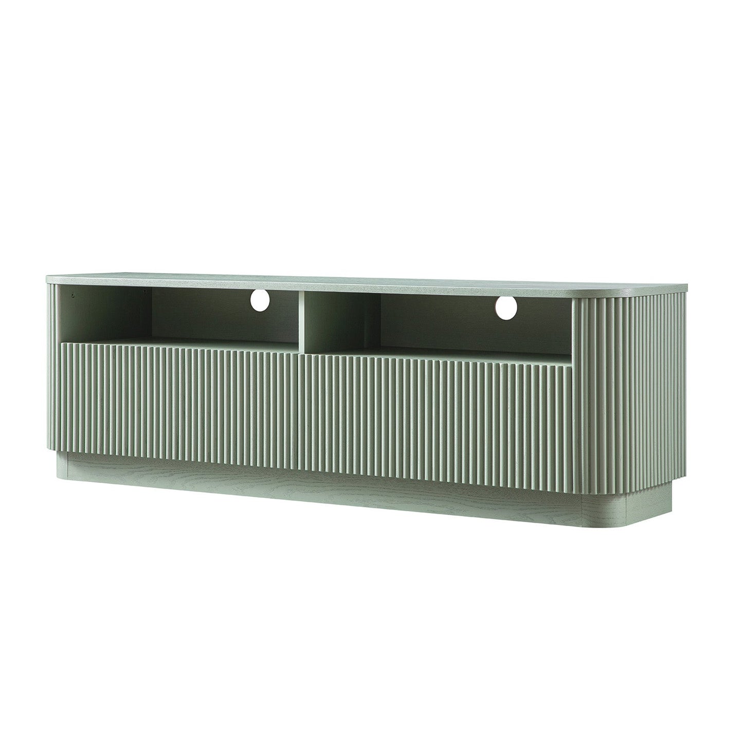 Maru 162cm TV Unit with Drawers, Sage Green