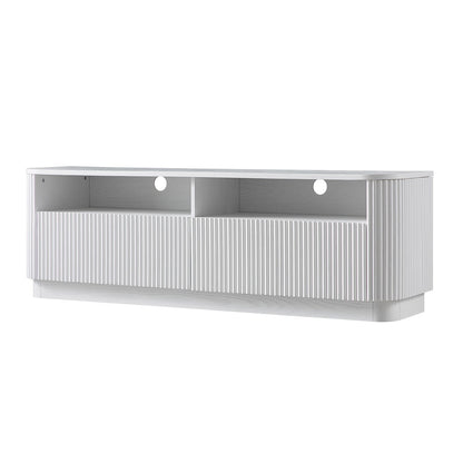Maru 162cm TV Unit with Drawers, Washed White