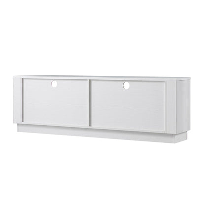 Maru 162cm TV Unit with Drawers, Washed White