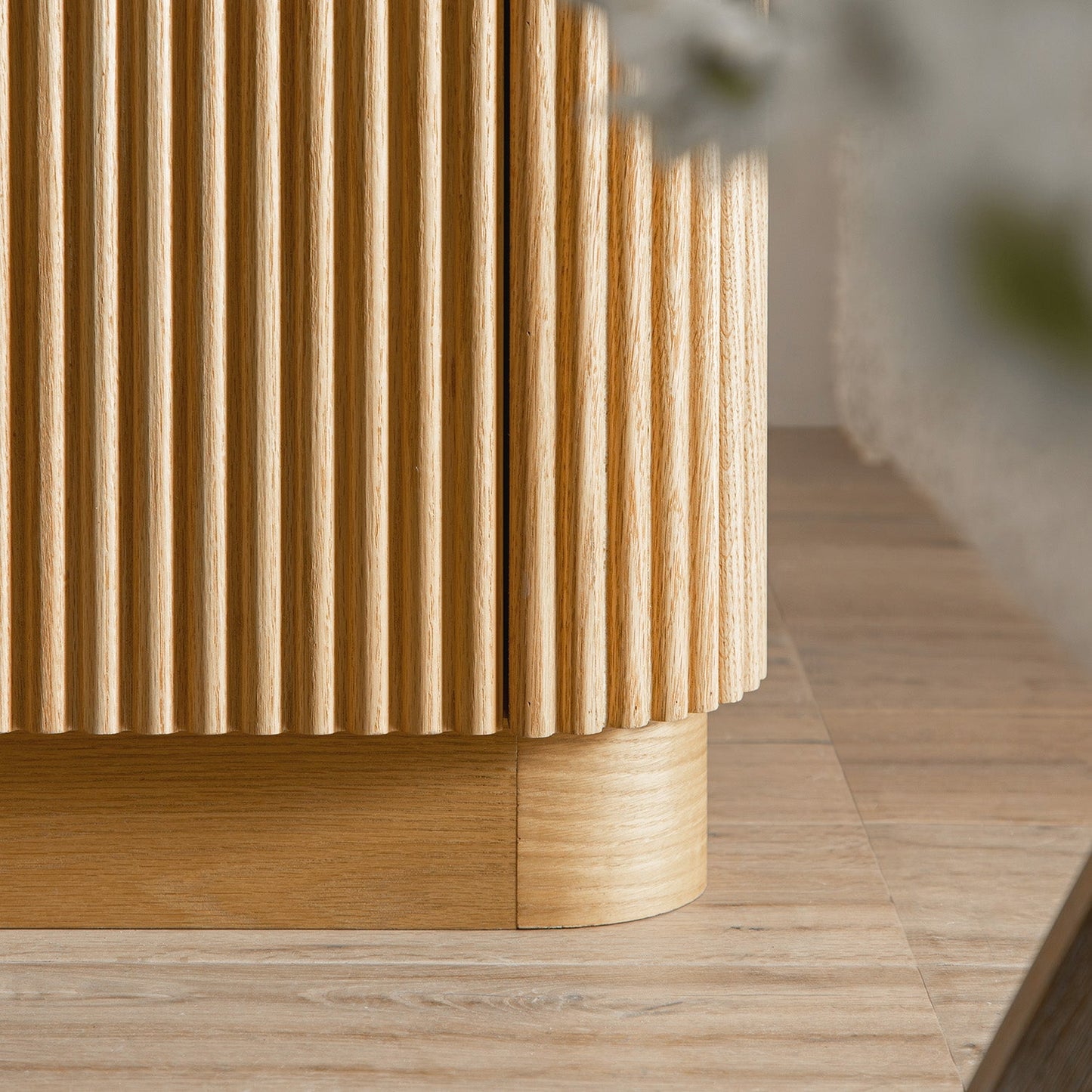 Maru 200cm Wide TV Unit with Drawers, Oak