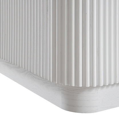 Maru 200cm Wide TV Unit with Drawers, Washed White