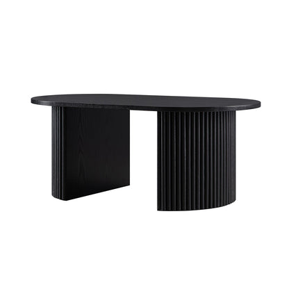 Maru Oval Coffee Table, Black