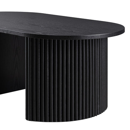 Maru Oval Coffee Table, Black