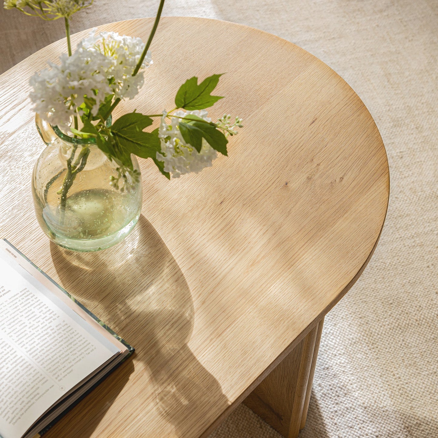 Maru Oval Coffee Table, Oak