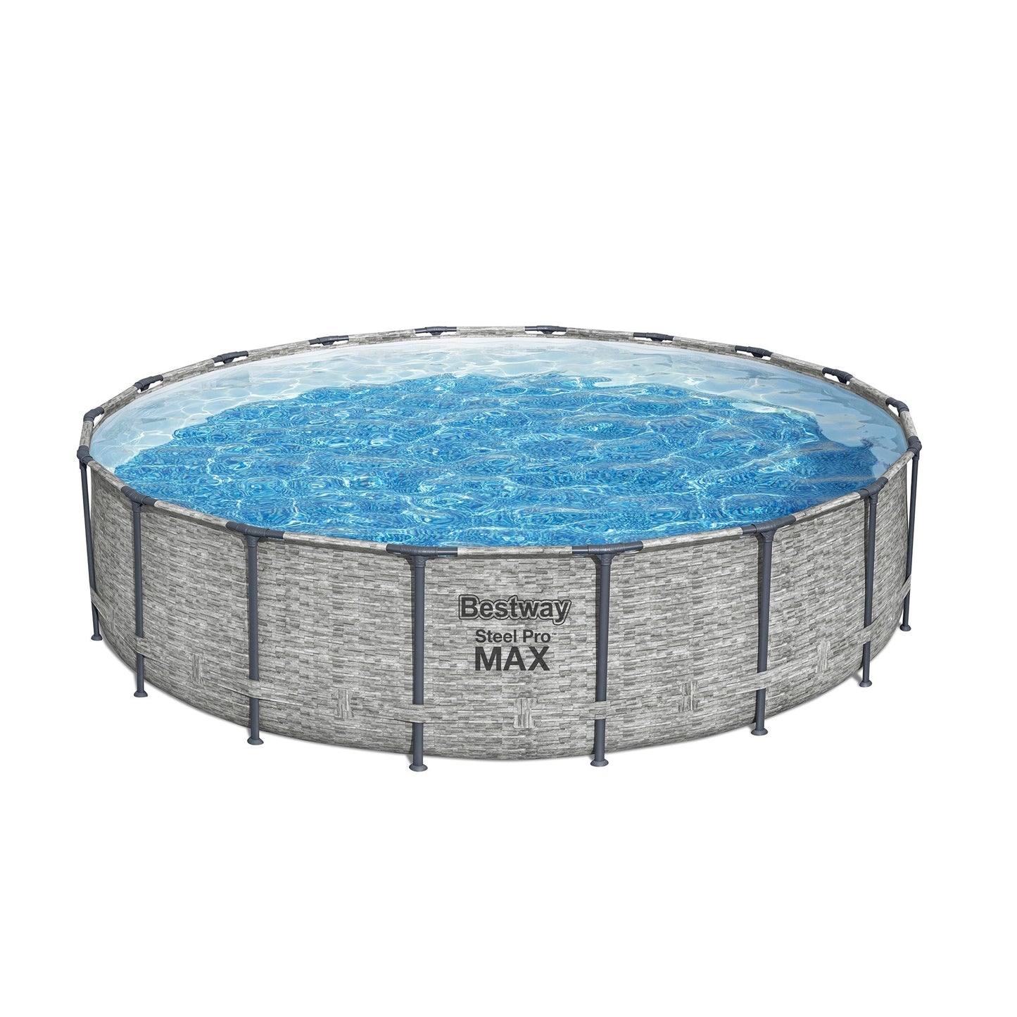 Bestway Steel Pro MAX Round Above Ground Swimming Pool with Pump & Cover