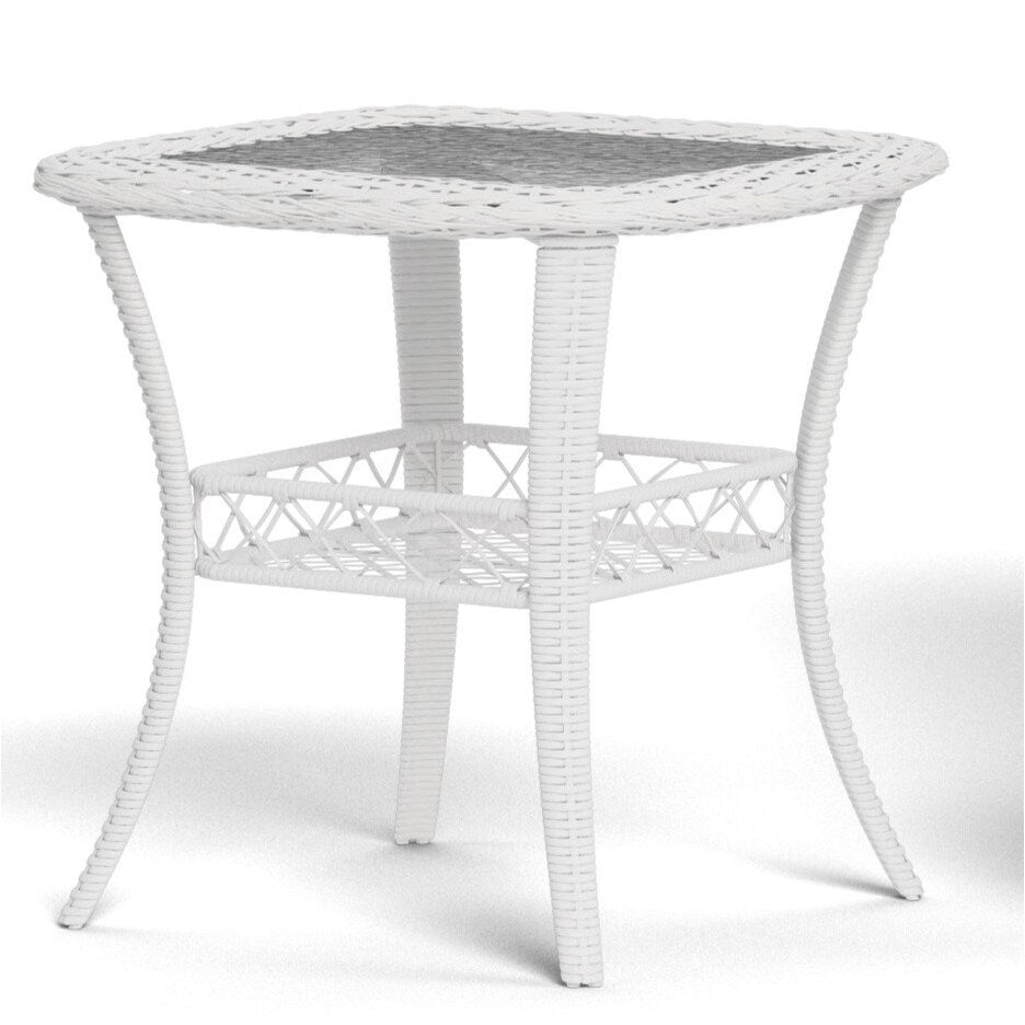 Biloxi Outdoor WhiteOutdoor Wicker Swivel Glider Patio Set (3-Piece)