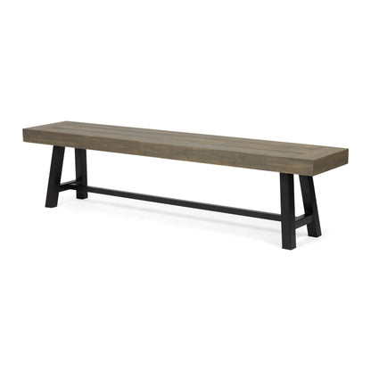 Carlisle Acacia Wood Outdoor Bench by Christopher Knight Home