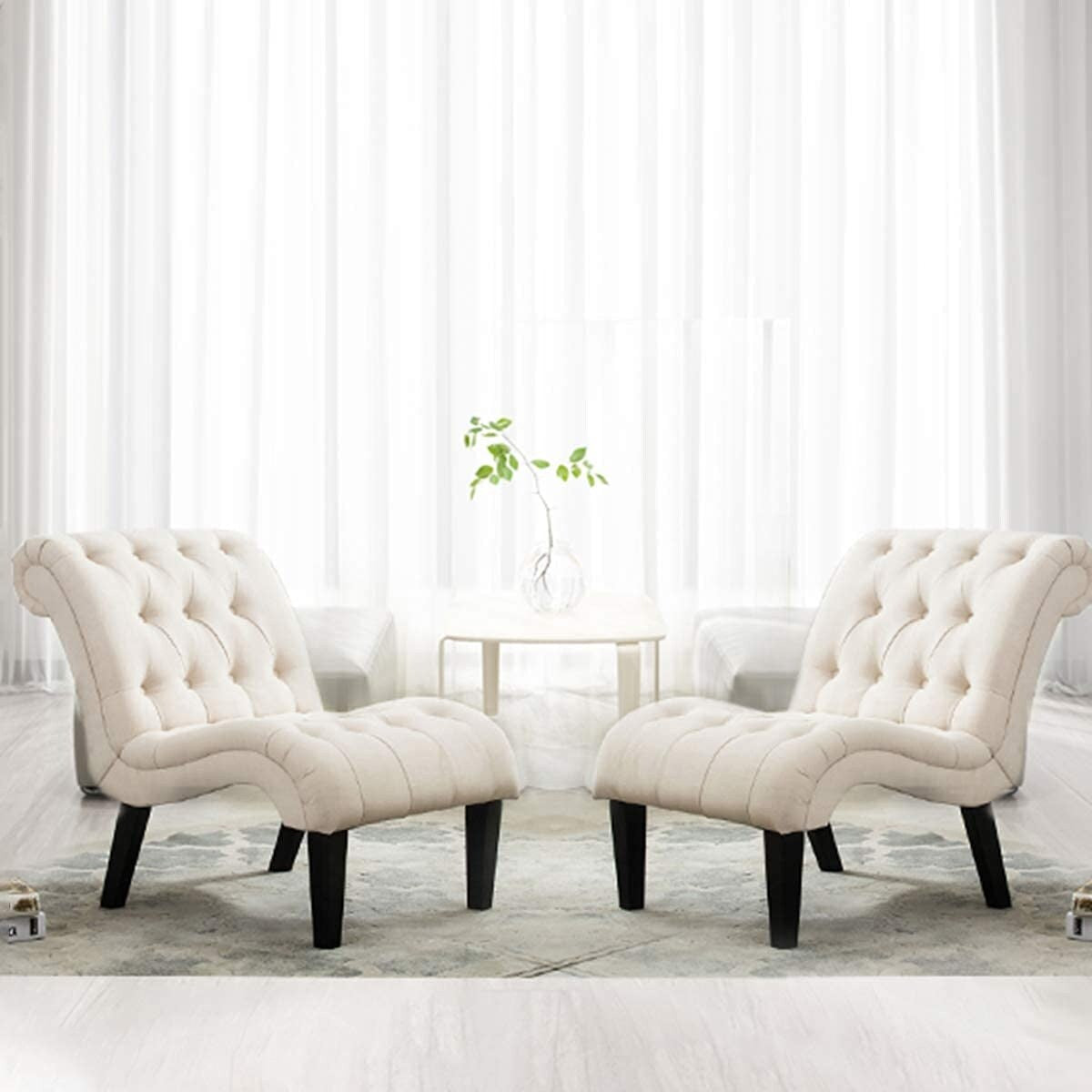 Chaise Lounge Couch Upholstered Accent Chair for Bedroom Living Room Chairs