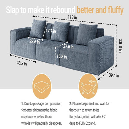 Convertible Tofu Block Sofa Floor Sofa Bed