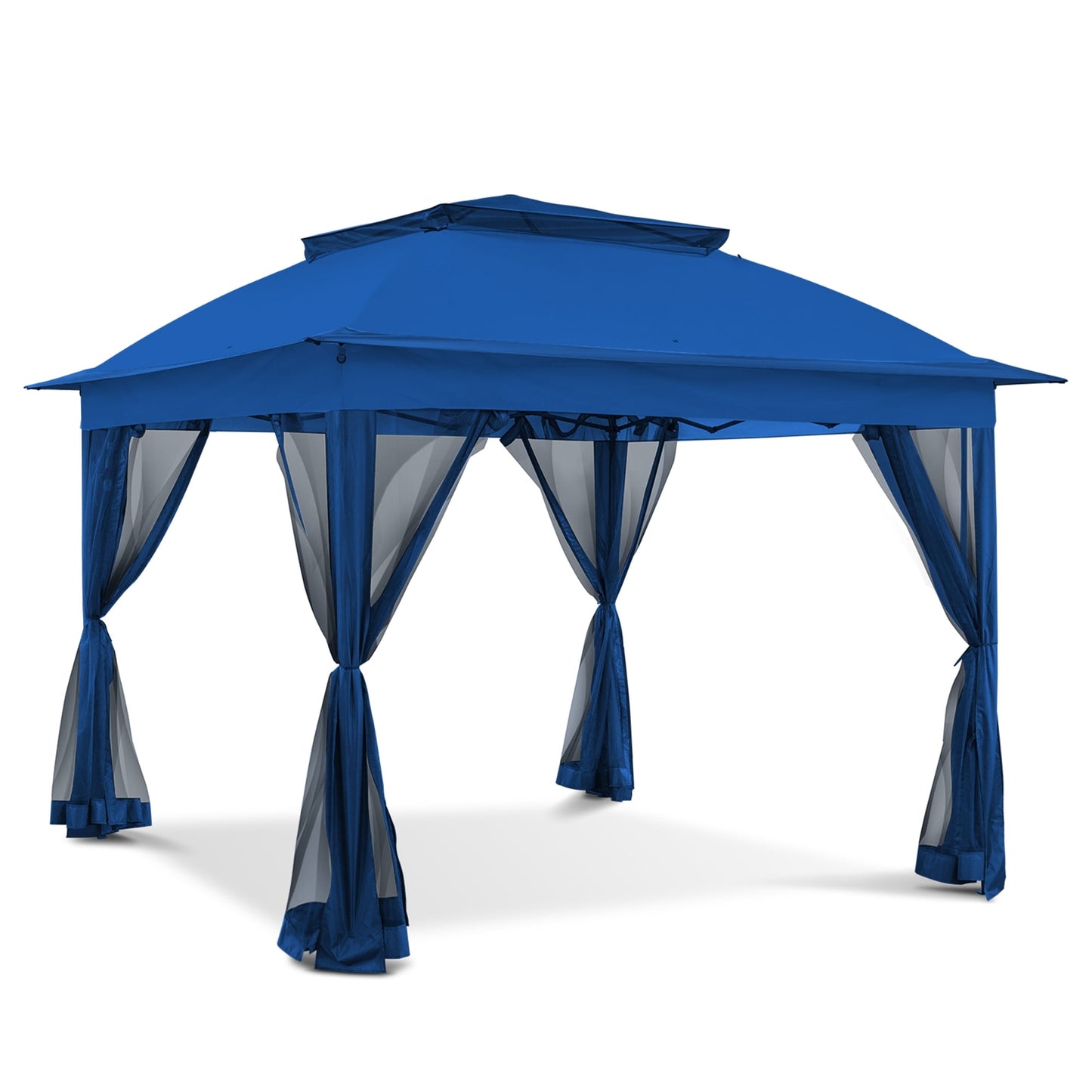 Cozywor 11 ft. x 11 ft. Pop-Up Steel Gazebo with Mosquito Netting