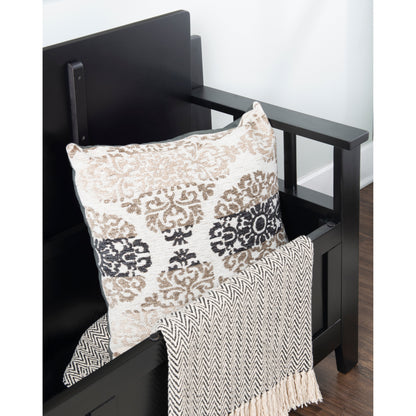 Dahlia Wood Flip Top Storage Entryway Bench