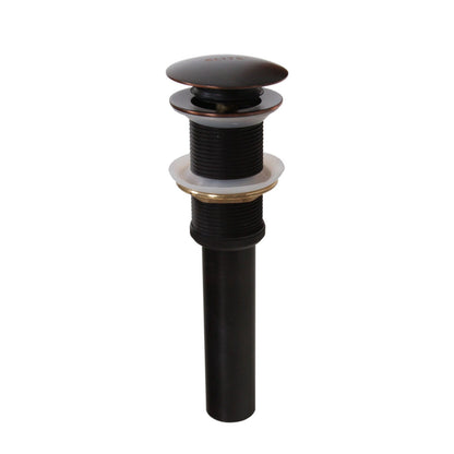 Elite Oil-rubbed Bronze Tall Single-handle Bathroom Vessel Faucet and Pop-up Drain