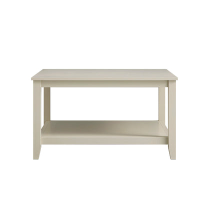 Oakham 80cm Square Coffee Table, Shaded White