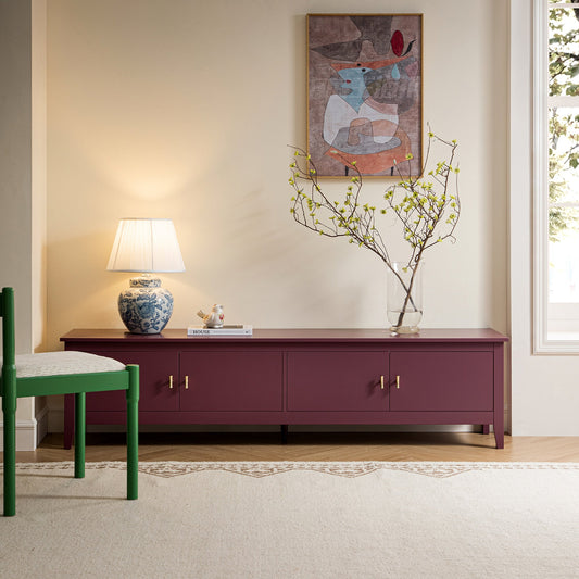 Oakham 180cm Wide TV Unit, Wild Cherry