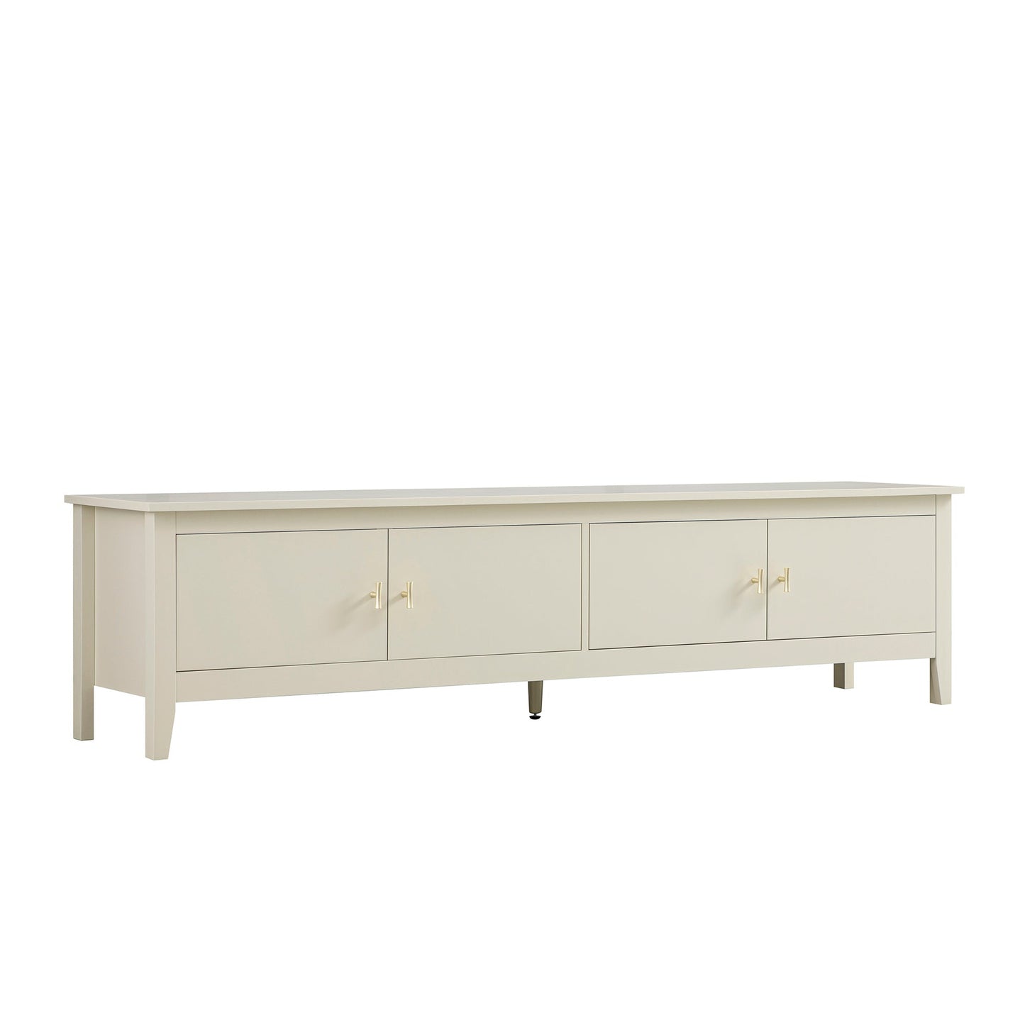 Oakham 180cm Wide TV Unit, Shaded White