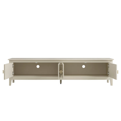 Oakham 180cm Wide TV Unit, Shaded White