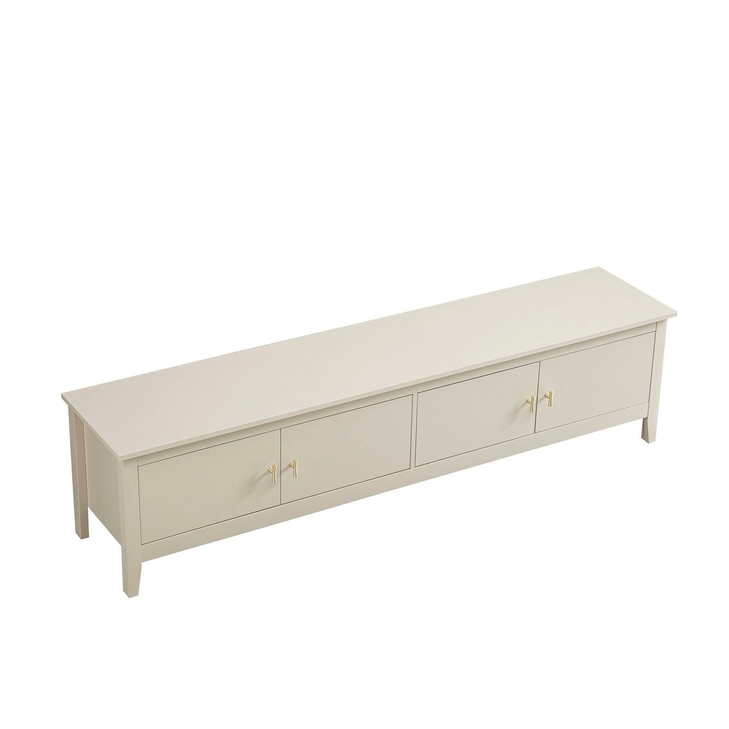 Oakham 180cm Wide TV Unit, Shaded White