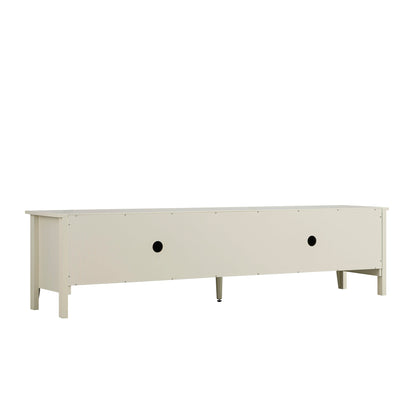 Oakham 180cm Wide TV Unit, Shaded White