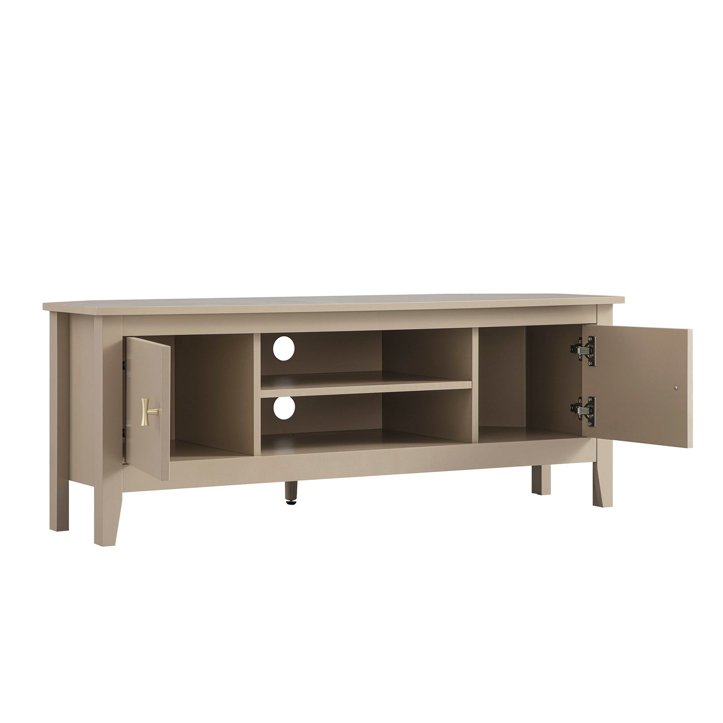 Oakham 120cm Corner TV Unit, Deep Greige