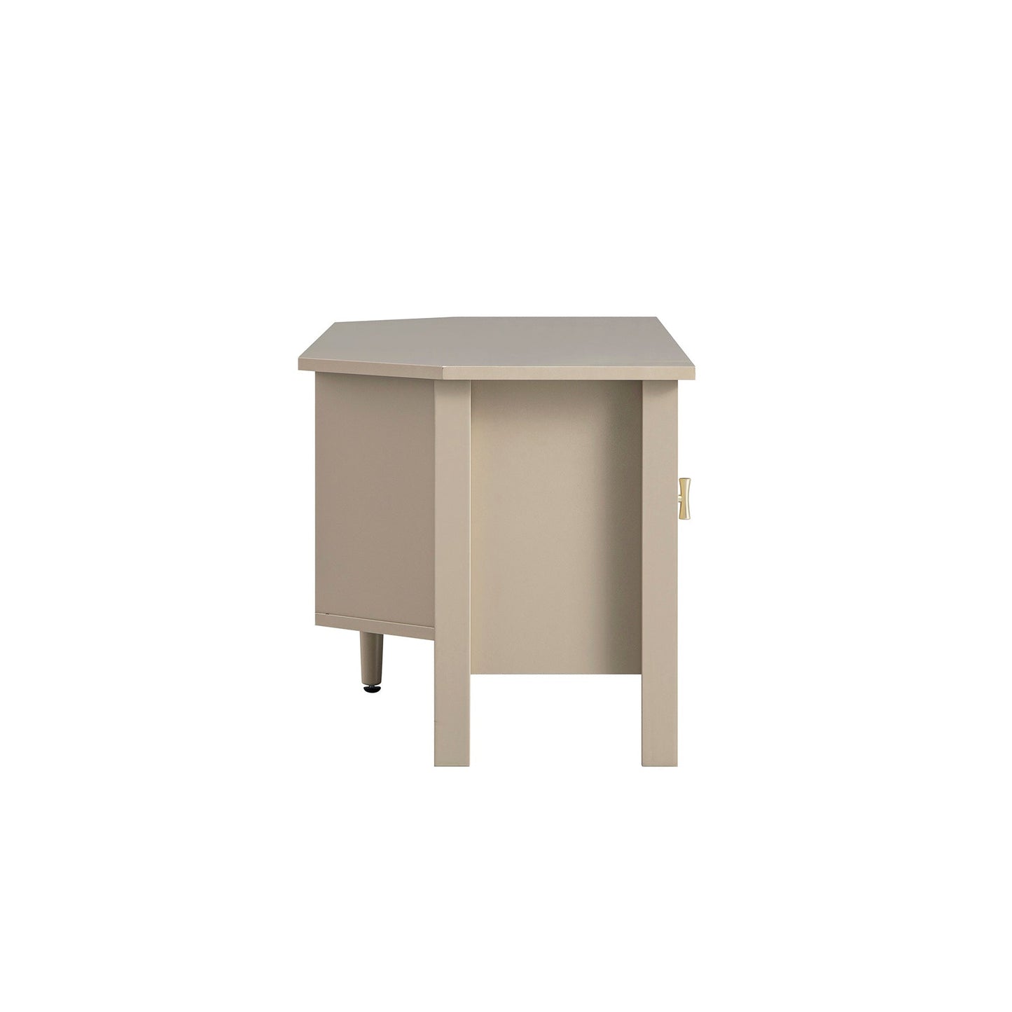 Oakham 120cm Corner TV Unit, Deep Greige