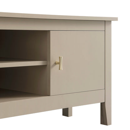 Oakham 120cm Corner TV Unit, Deep Greige