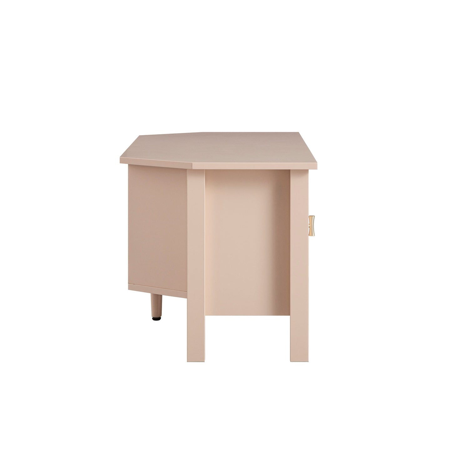 Oakham 120cm Corner TV Unit, Nude Pink