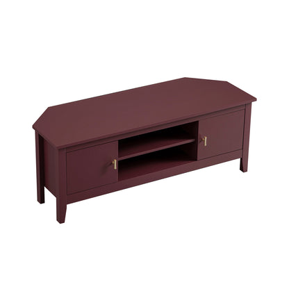 Oakham 120cm Corner TV Unit, Wild Cherry