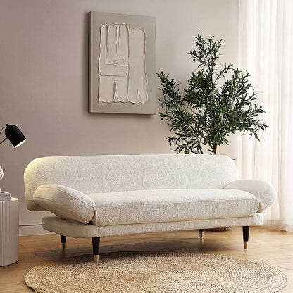 Solna 2-Seater Sofa Bed, Beige Boucle