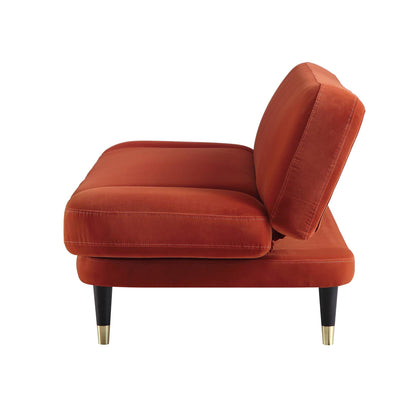 Solna 2-Seater Sofa Bed, Rust Velvet