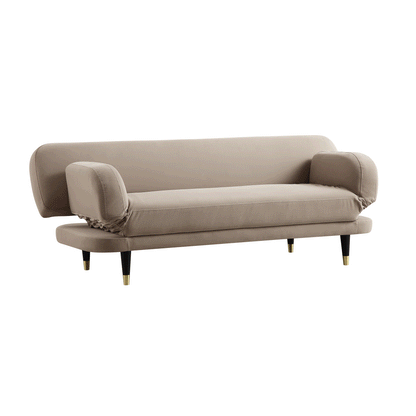 Solna 2-Seater Sofa Bed, Mink Velvet