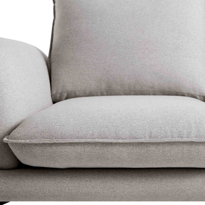 Obriel Grey Marl Fabric Sofa, 2-Seater