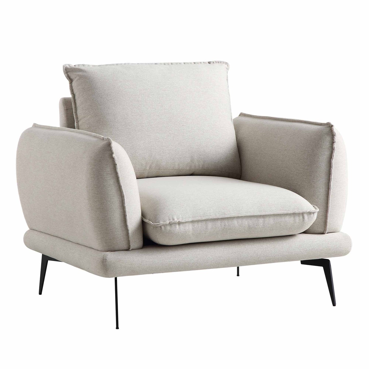 Obriel Oatmeal Fabric Armchair