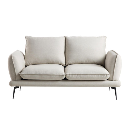 Obriel Oatmeal Fabric Sofa, 2-Seater