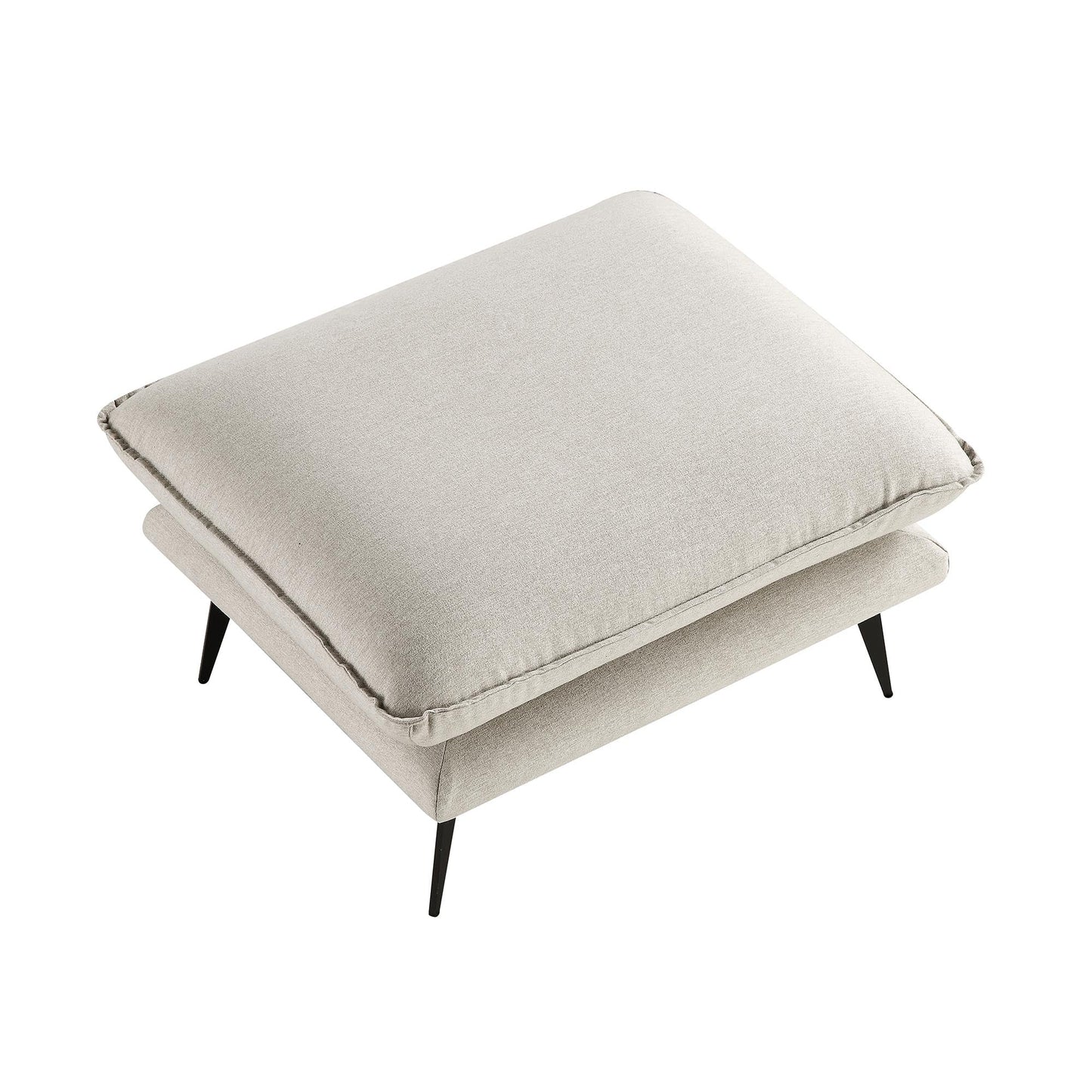 Obriel Oatmeal Fabric Footstool