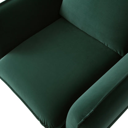 Obriel Forest Green Velvet Armchair
