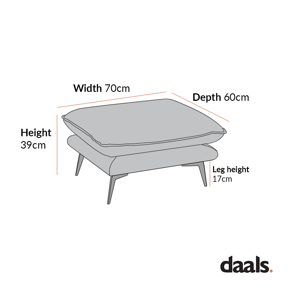 Obriel Forest Green Velvet Footstool