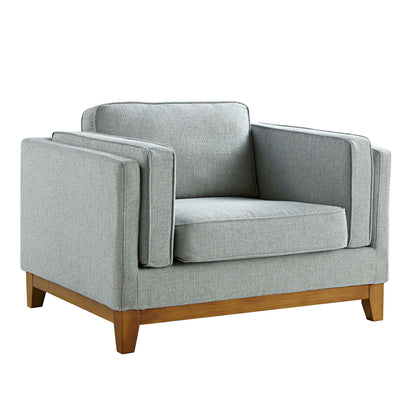 Dipley Sage Fabric Sofa, 1-Seater