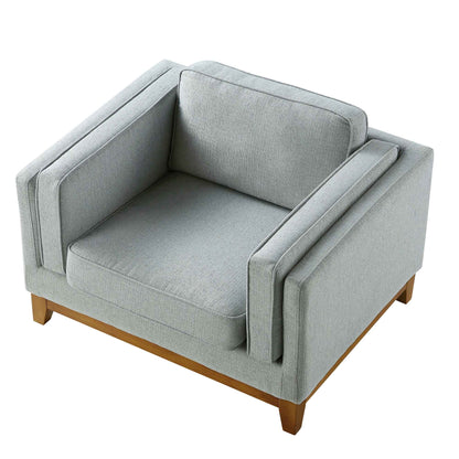 Dipley Sage Fabric Sofa, 1-Seater
