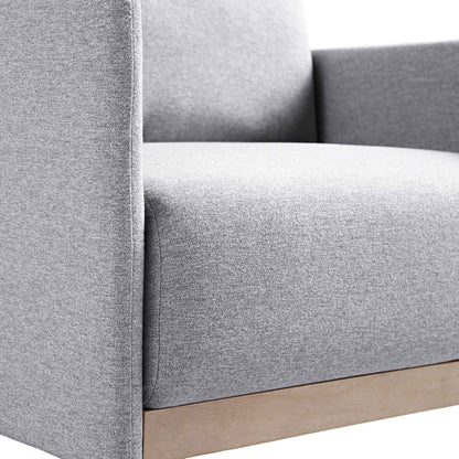 Timber Grey Marl Fabric Armchair