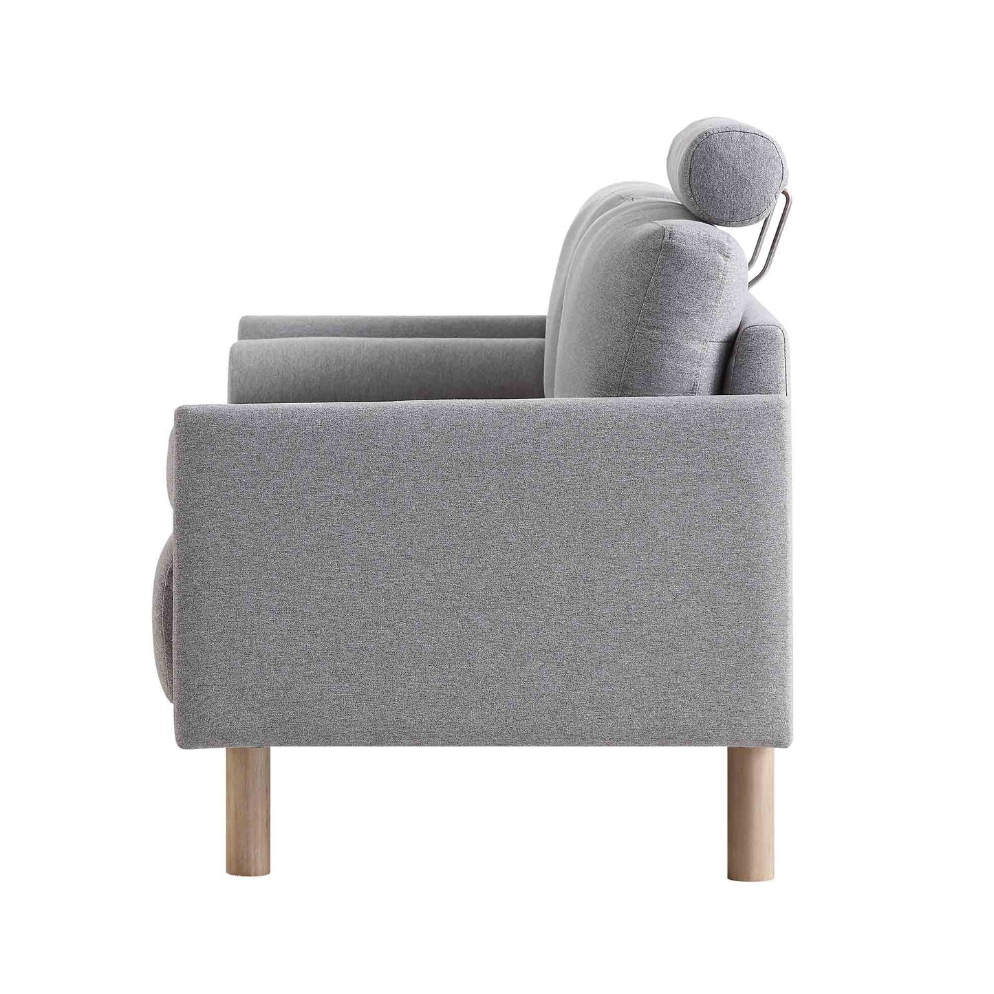 Timber Grey Marl Fabric Sofa, 2-Seater