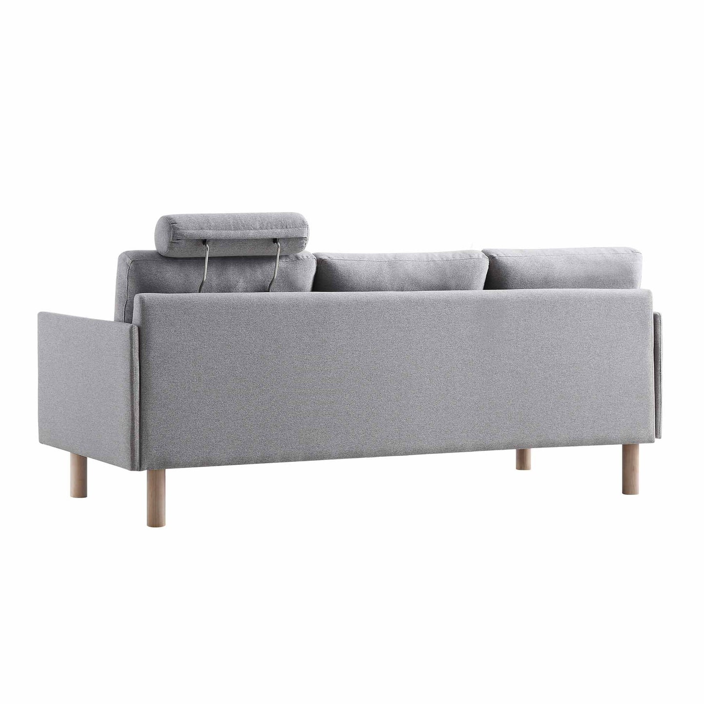 Timber Grey Marl Fabric Sofa, 3-Seater