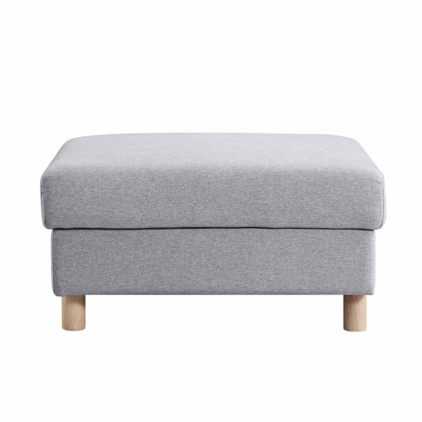 Timber Grey Marl Fabric Storage Ottoman