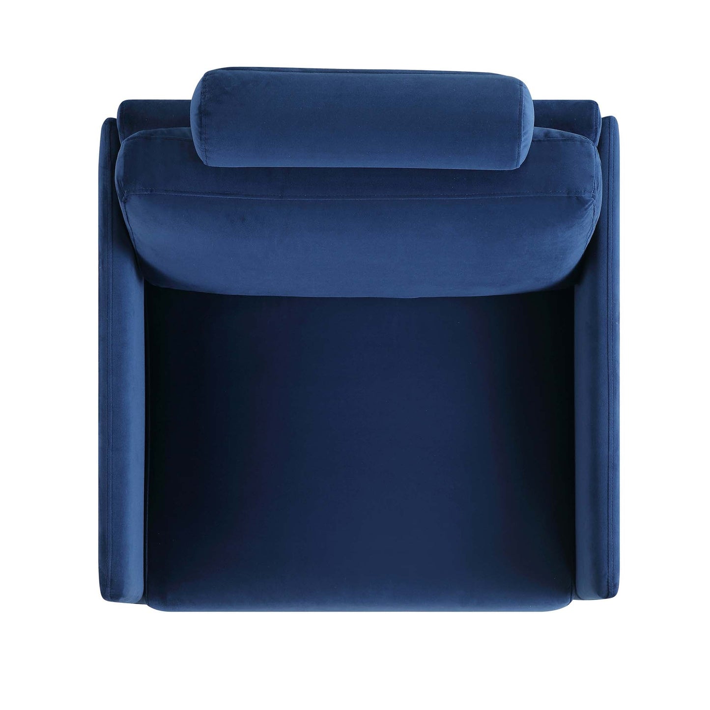 Timber Navy Blue Velvet Armchair