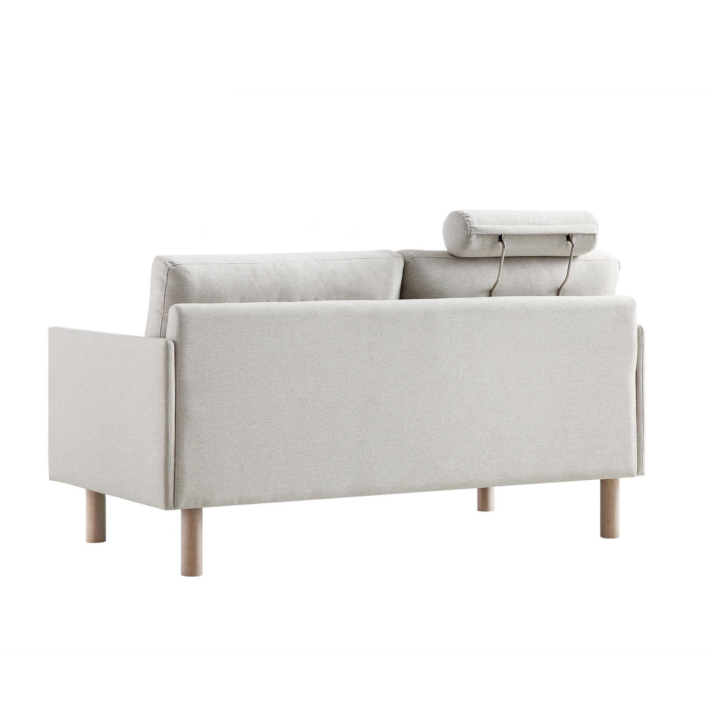 Timber Oatmeal Fabric Sofa, 2-Seater