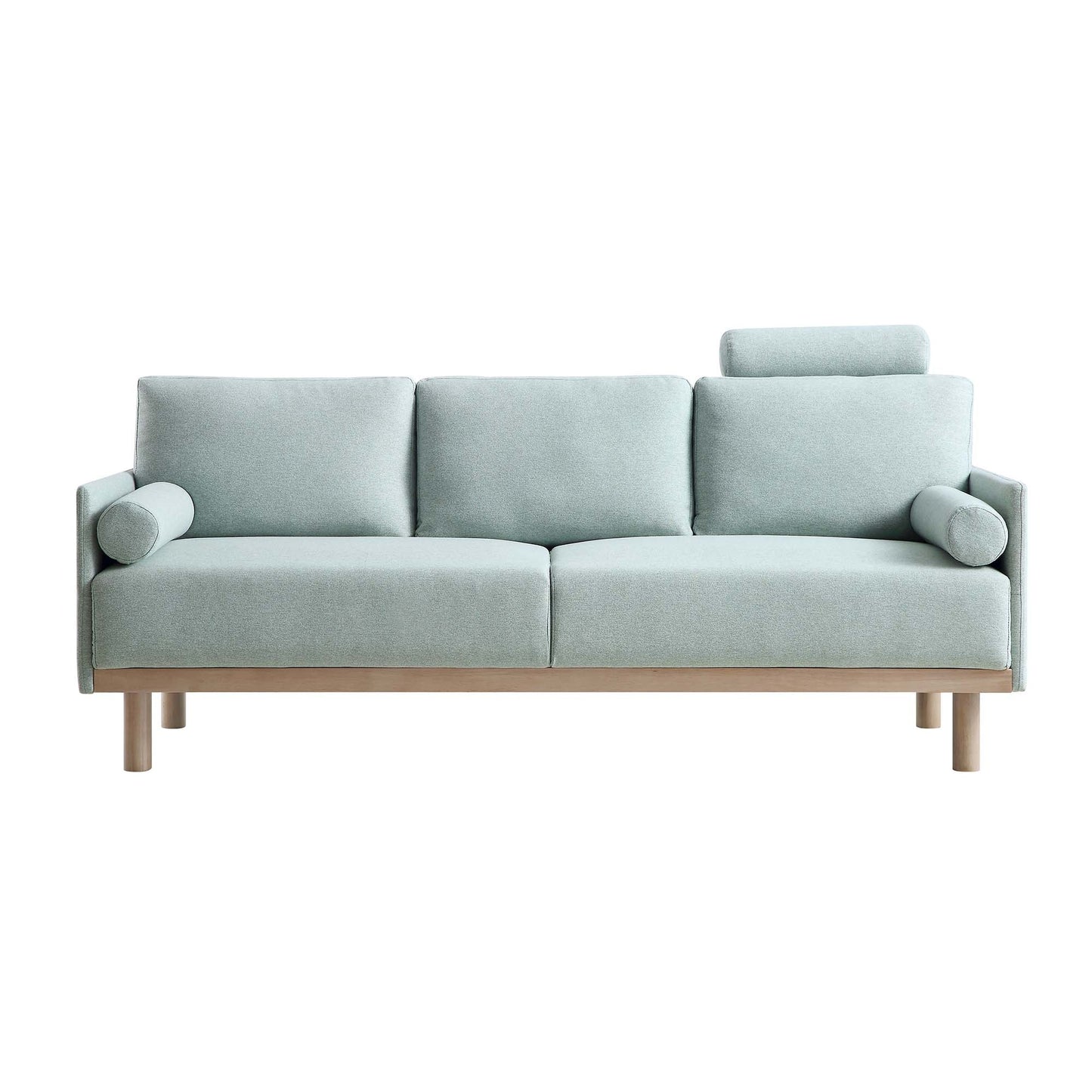 Timber Sage Green Fabric Sofa, 3-Seater