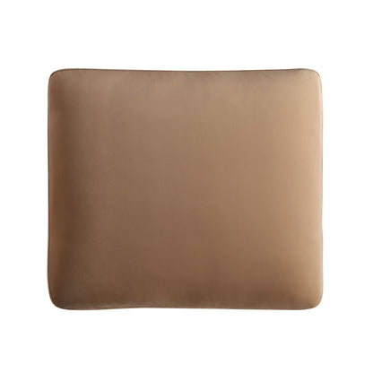Daphnis Camel Velvet Sofa, Footstool