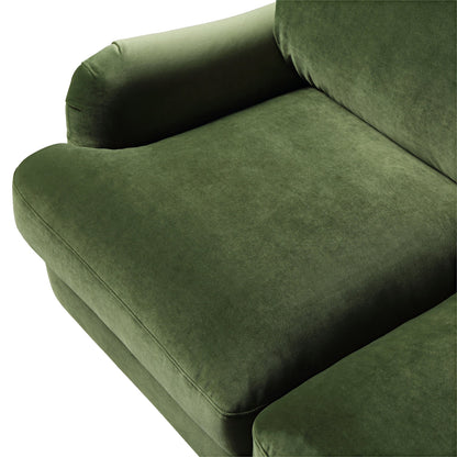 Daphnis Fern Green Velvet Sofa, 2-Seater