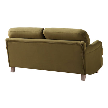 Daphnis Fudge Velvet Sofa, 2-Seater
