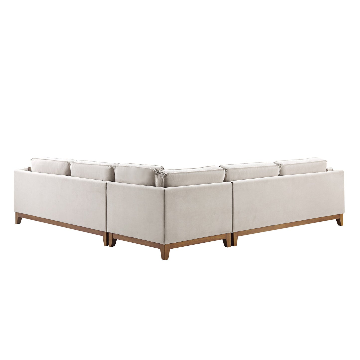 Dipley Champagne Velvet Grande Corner Sofa